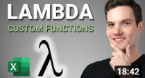 How to use LAMBDA to make Custom Functions in Excel – Kevin Stratvert