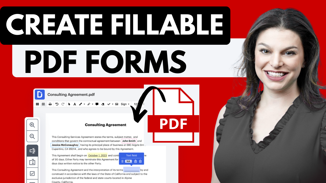 How to Create & Edit Fillable PDF Form w/ Signature for Free – Kevin ...