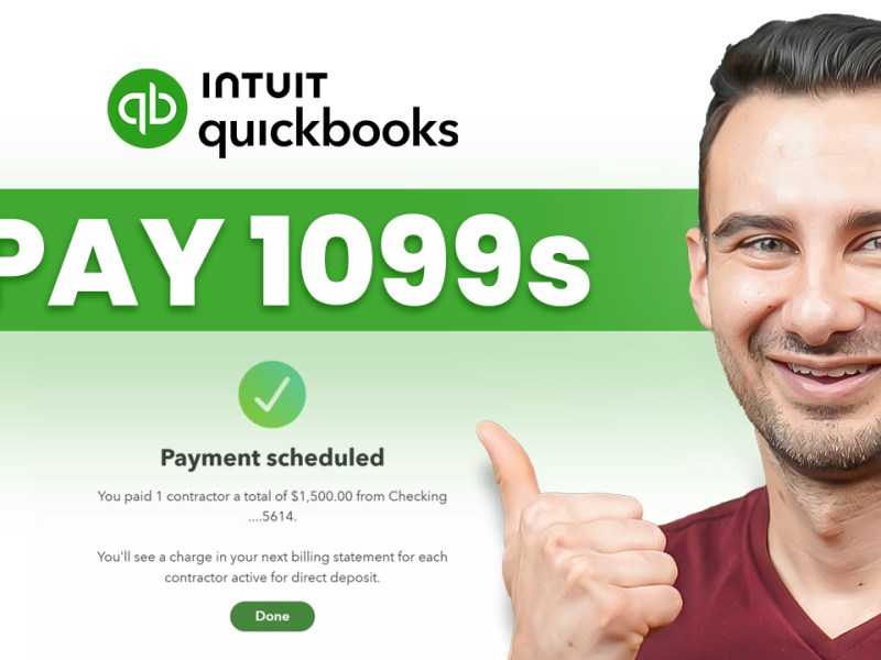 How to Pay 1099 Contractors in QuickBooks Online&nbsp;(2026)