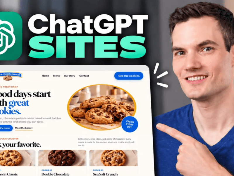 How to Build a Website with ChatGPT&nbsp;Sites