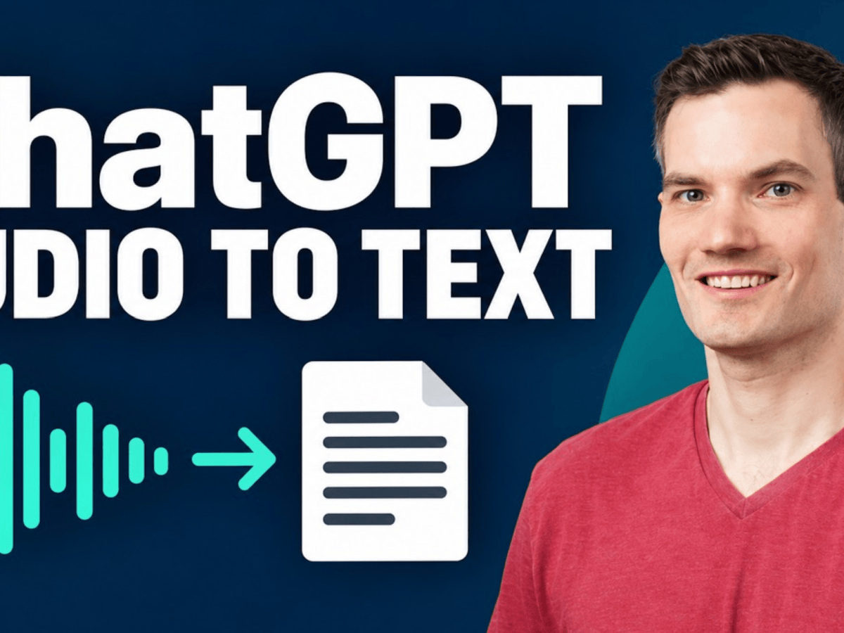 How to Transcribe Audio to Text with&nbsp;ChatGPT